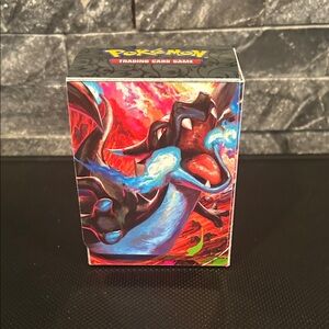 Pokemon Charizard Trading Card Storage‎ Box with Velcro fastener